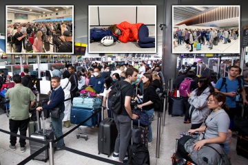 Más caos en los viajes ya que las salidas se DETIENEN en Heathrow en medio de una enorme espera de equipaje