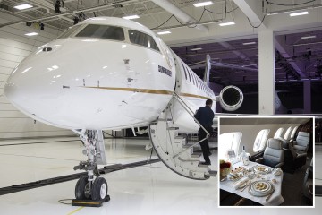 Vea el interior del jet privado más grande del mundo que cuesta £ 8,000 por hora para alquilar