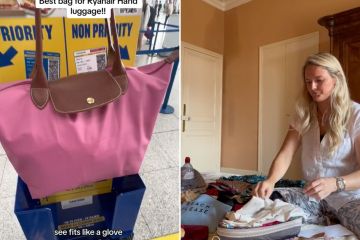 Una pasajera revela cómo empaca los artículos de una semana en su equipaje de mano de Ryanair