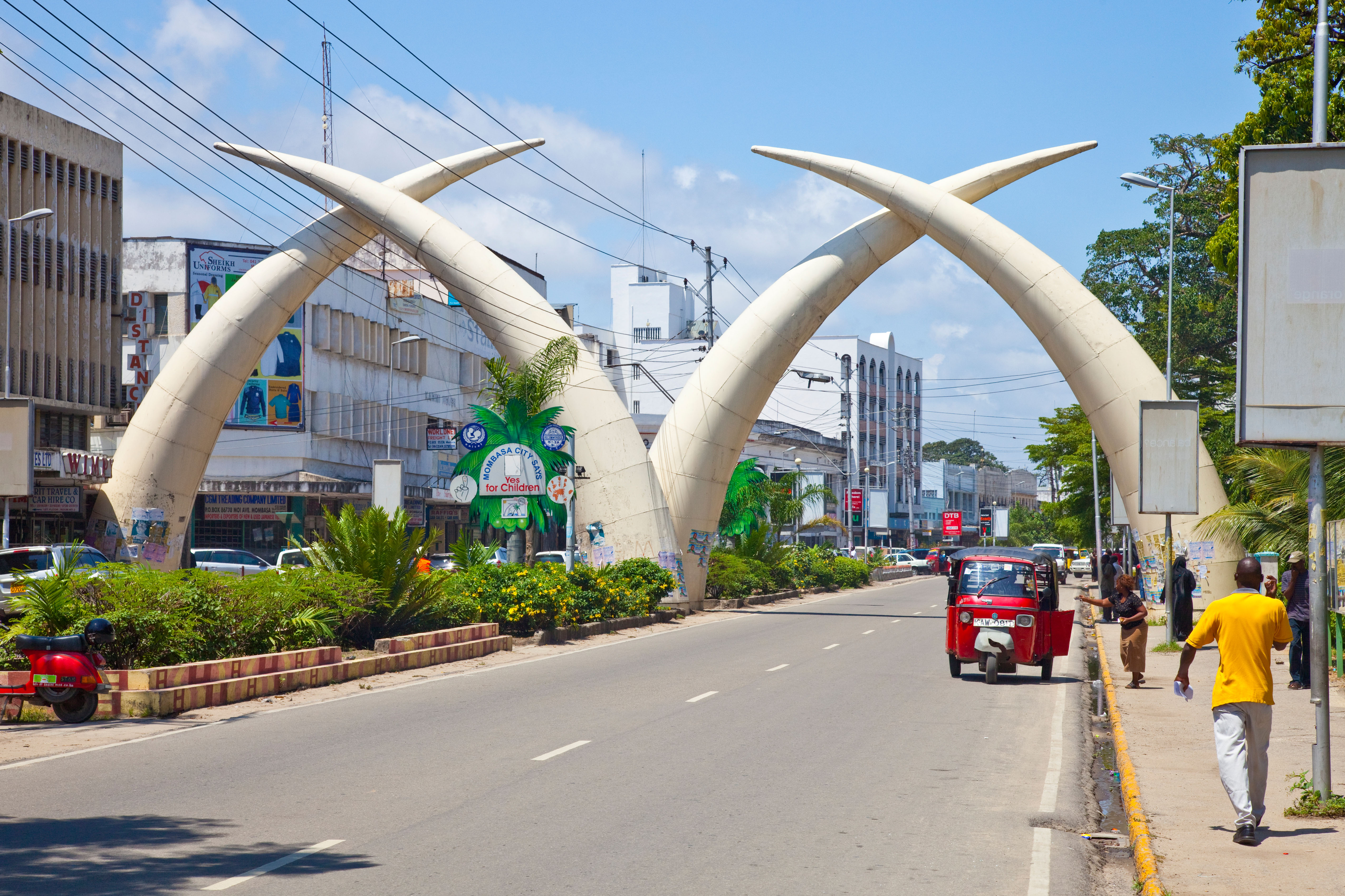Mombasa es una ciudad costera en Kenia